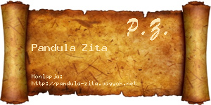 Pandula Zita névjegykártya